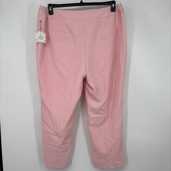 Kasper Women's Plus Harlow Pant Iconic Stretch Crepe Tutu Pink Size 18 NWT - Picture 3 of 5